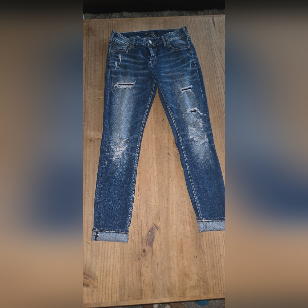 Silver Suki Mid Skinny Jeans  size W30/L31